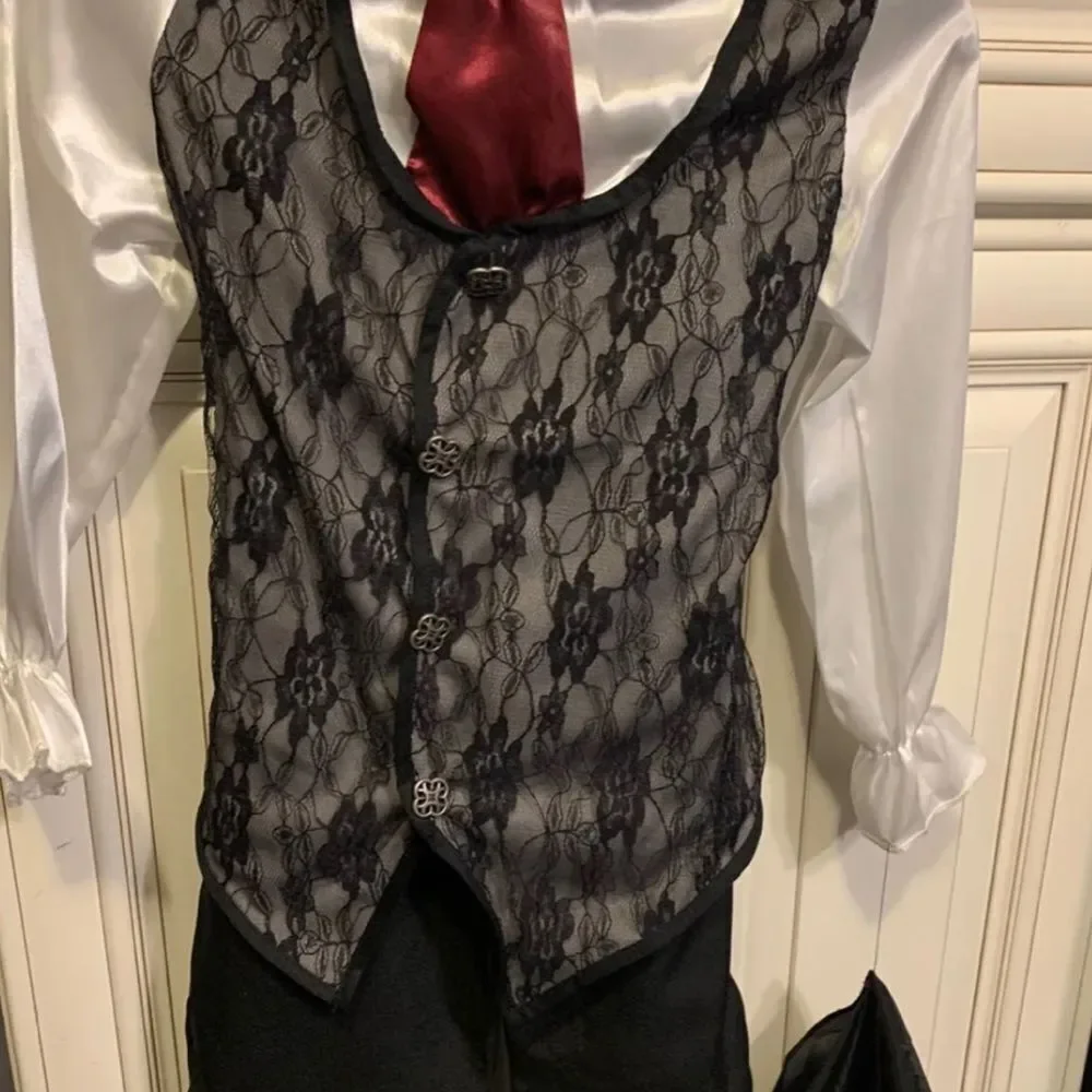 Incharacter midnight vampire cape vest designer costume kid Size 6